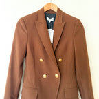 A.L.C. Sedgwick II Double-Breasted Blazer in Mocha Brown | 0