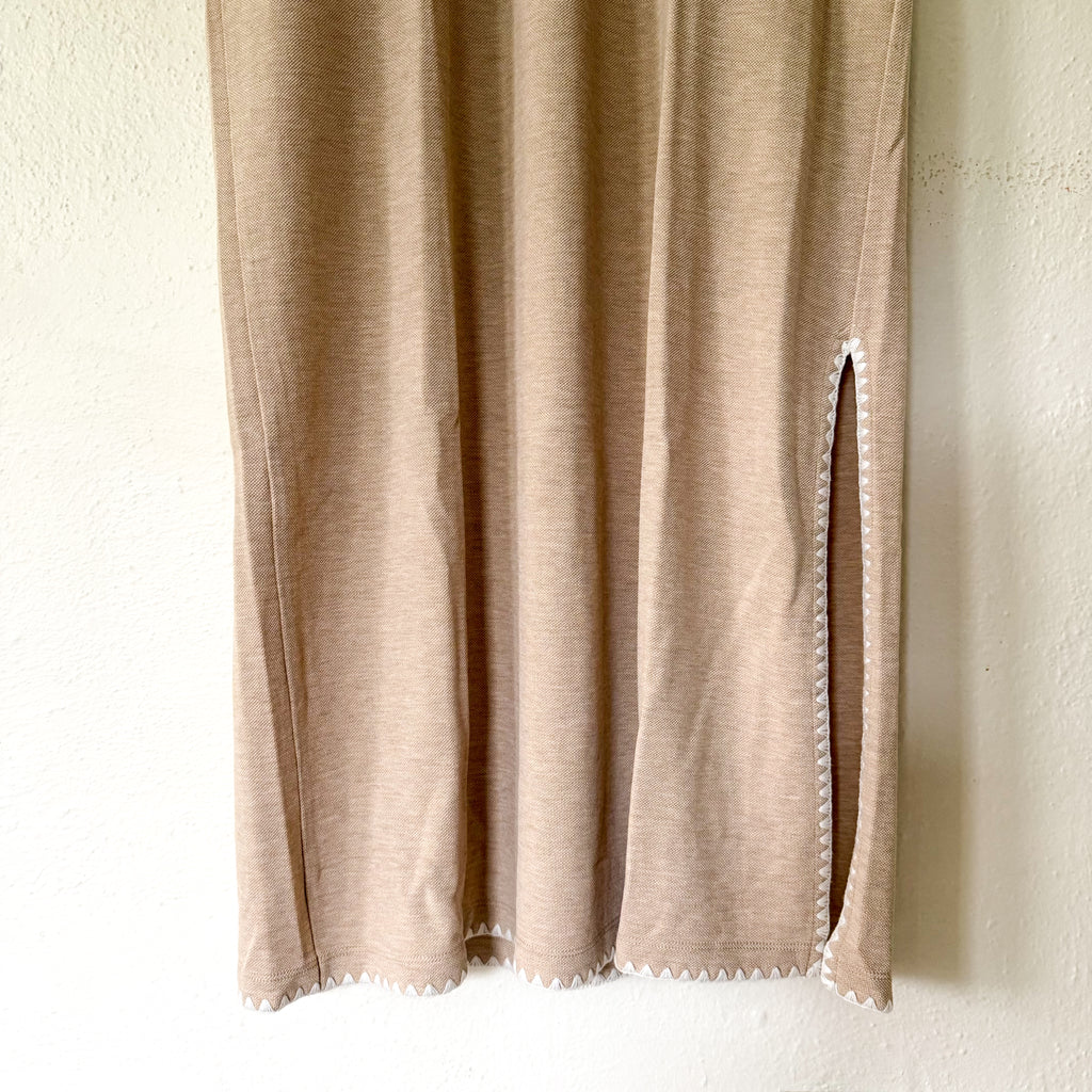 Tuckernuck Sandstone Pique Melissa Maxi Dress | S