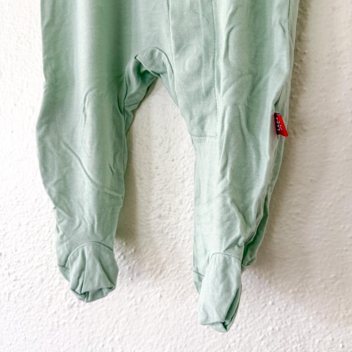 Magnetic Me Sage Green Modal Long Sleeve Footed Sleeper | 0-3m