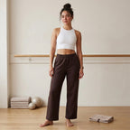 Zella Brown Wide Leg Drawstring Sweatpants | XS