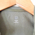Baby Gap Olive Green Textured 2-Way Zipper Footed Sleeper | 0-3m