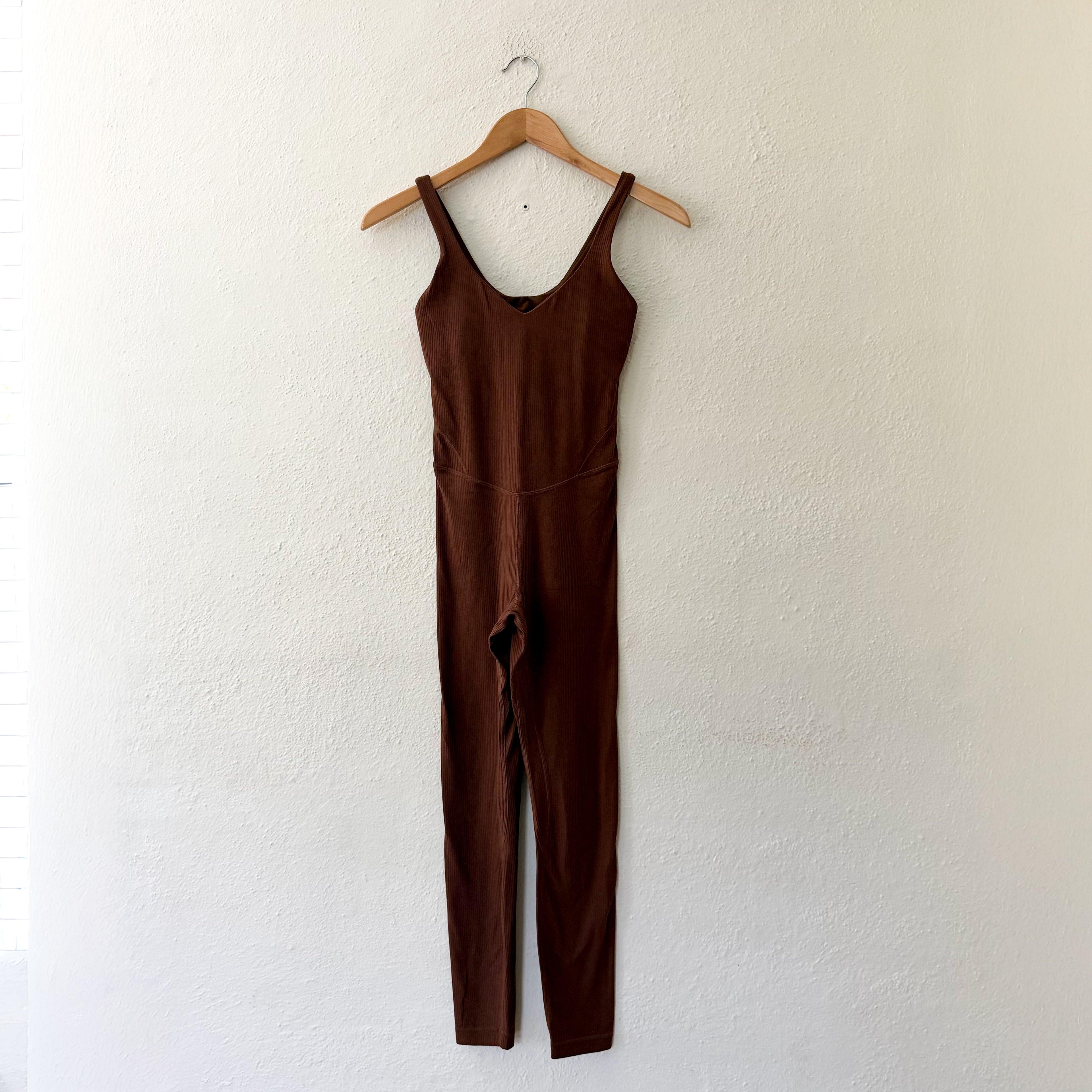 Lululemon Align Ribbed 25" Jumpsuit in Roasted Brown | 2