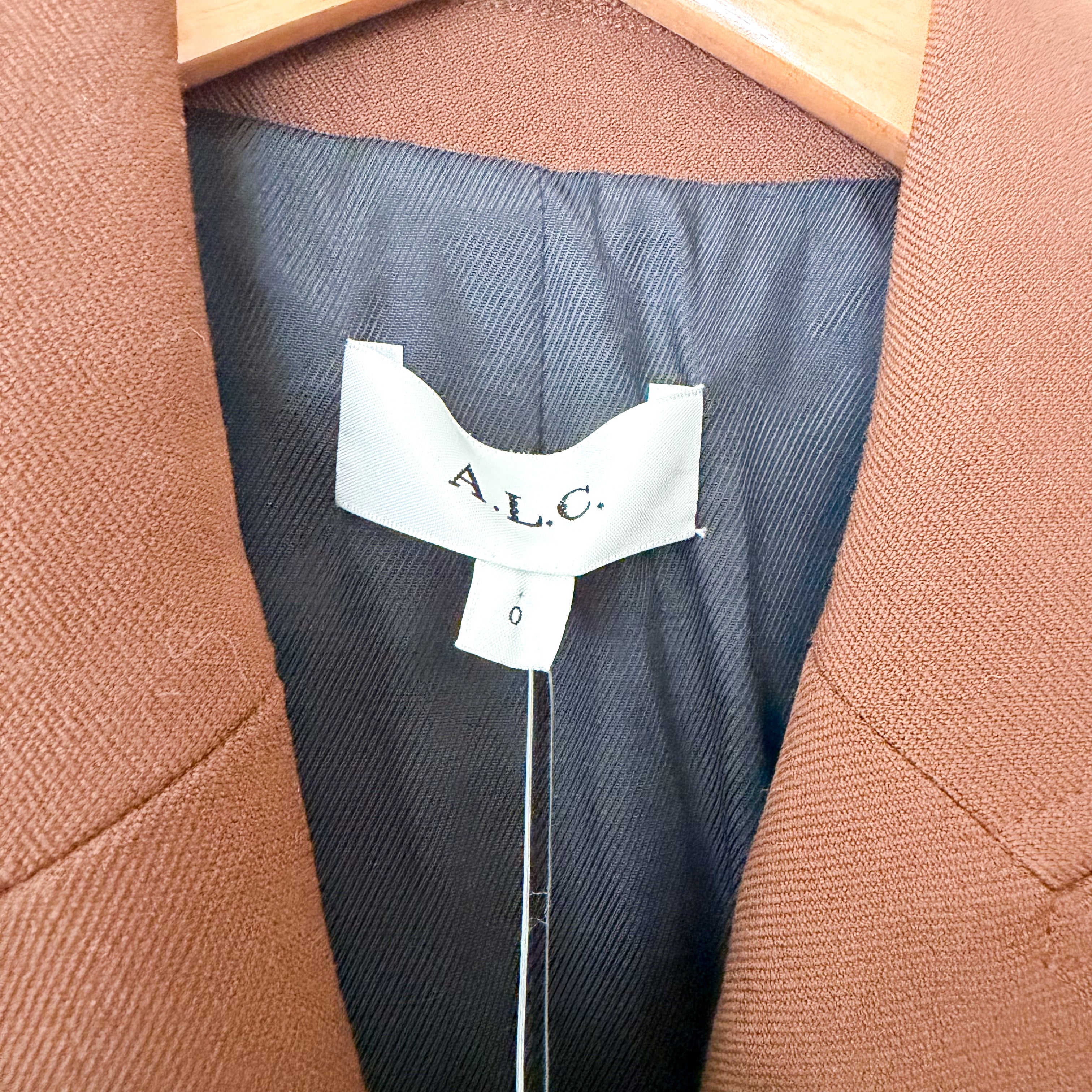 A.L.C. Sedgwick II Double-Breasted Blazer in Mocha Brown | 0