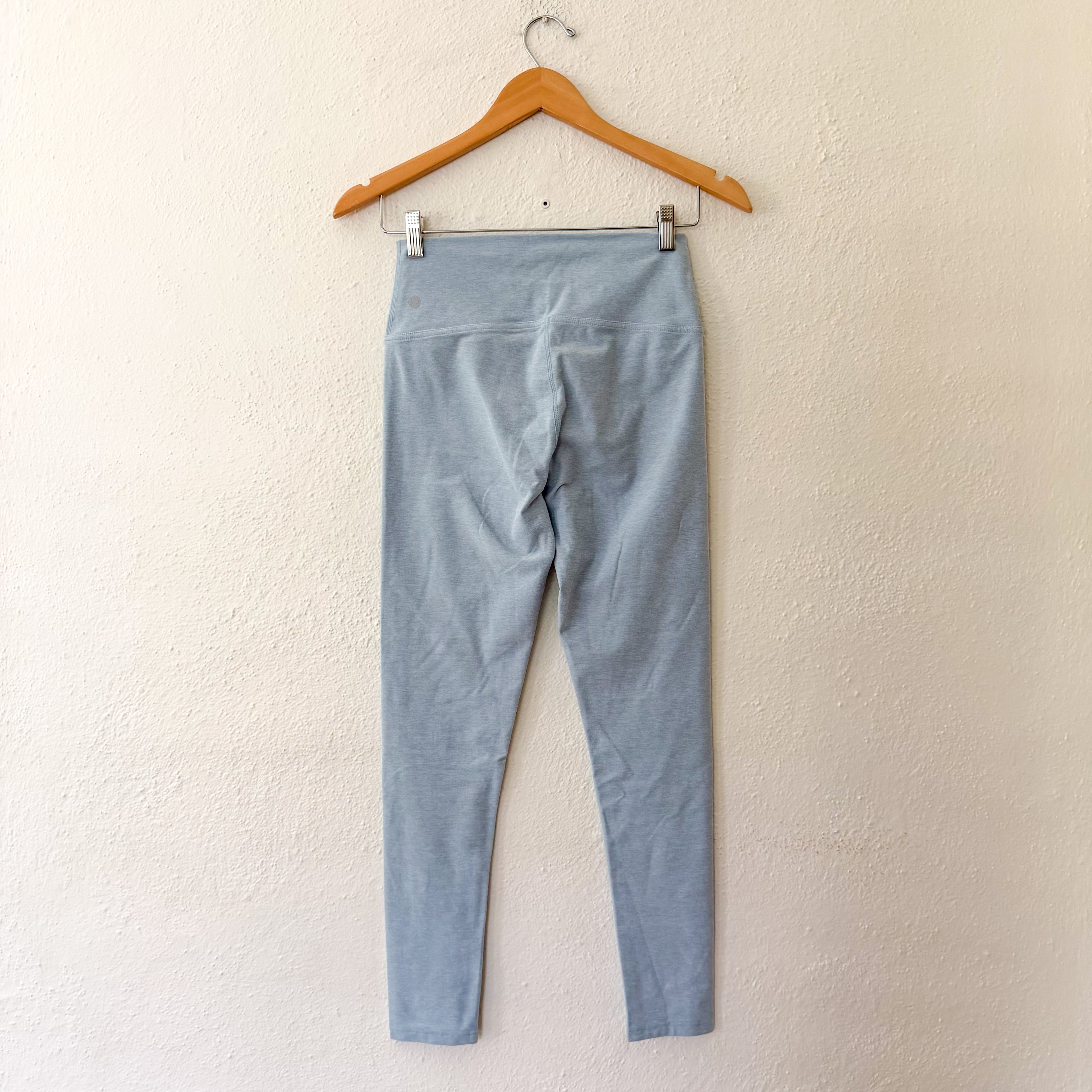 Zella Renew Mélange High Waist Leggings in Aqua Heather | M