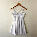 Yitty Active UltraLuxe Strappy Tennis Dress with Built in Shorts in White | S