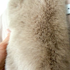 Reiss Dawson Full Length Belted Coat with Detachable Faux Fur Shawl Collar in Dusty Mauve | XS