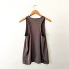 MICHAEL Michael Kors Satin Racerback Tank Top in Chestnut, sz XS