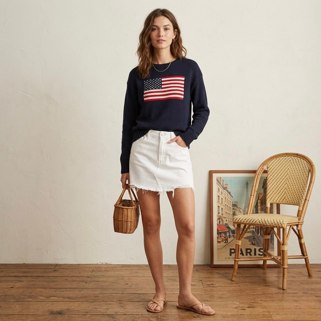 J Brand White Bonny Mid-Rise Denim Mini Skirt | 23