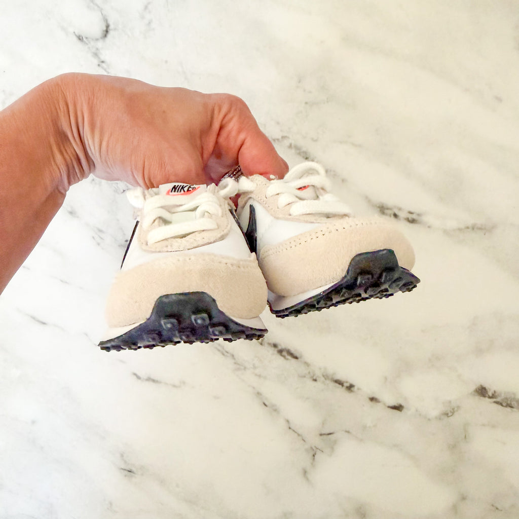 Nike Baby Waffle Trainer 2 in White Sail Black | 3C