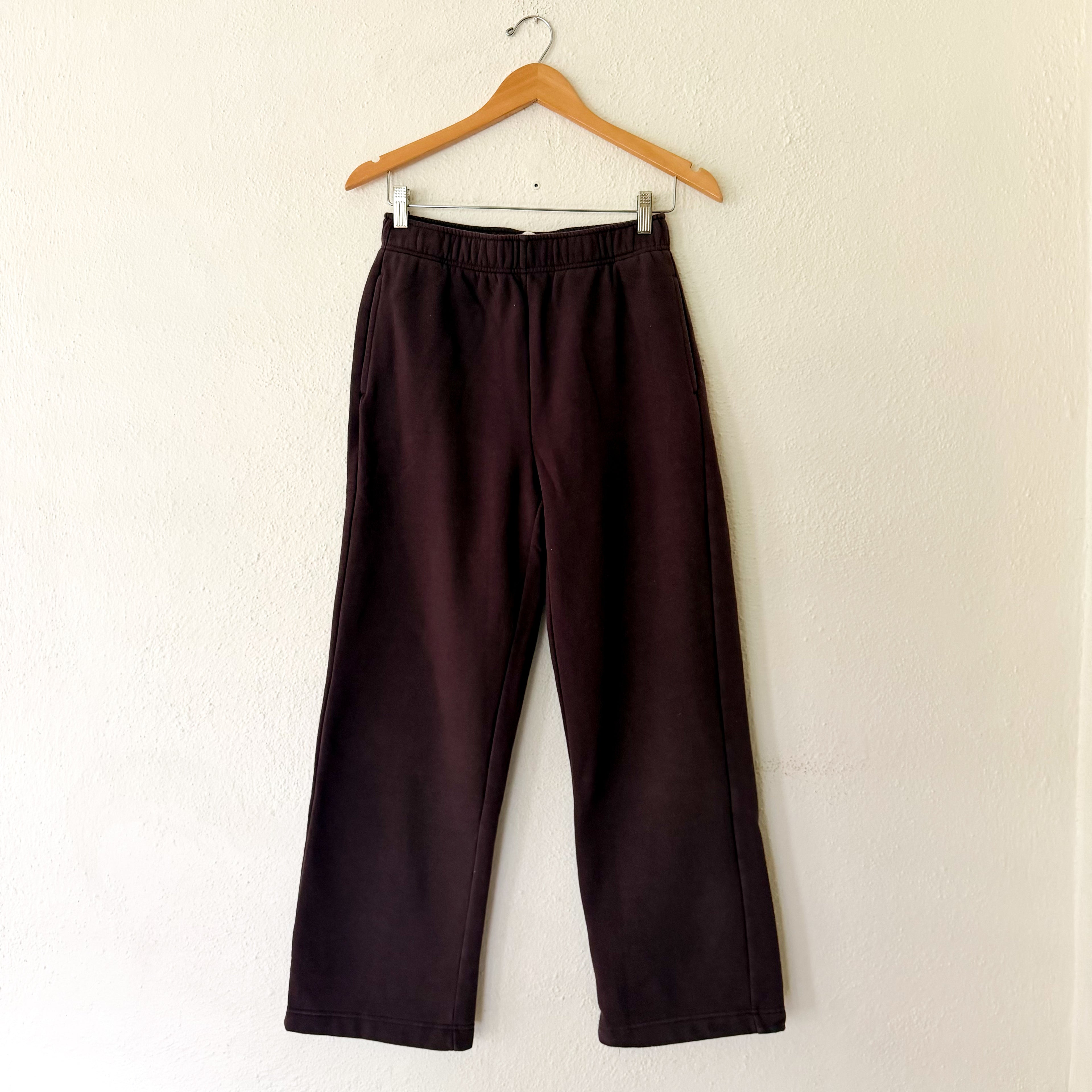 Zella Brown Wide Leg Drawstring Sweatpants | XS
