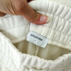 Seraphine Maternity Under The Bump Drawstring Sweatpants in Ivory | XS