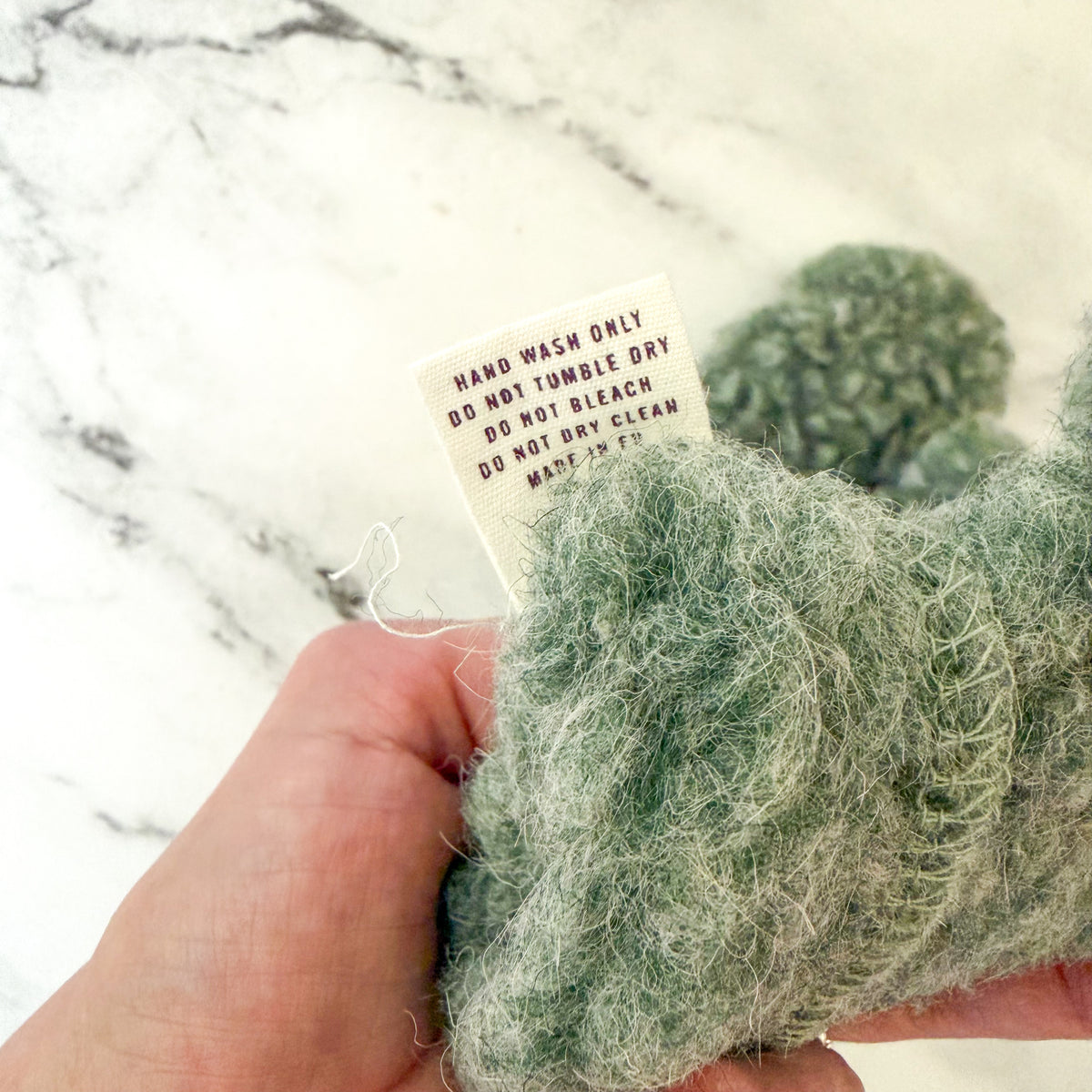 Daylesford Green 100% Irish Wool Pile Toddler Mittens | 3T/4T