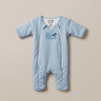 Baby Merlin Light Blue Cotton Magic Sleepsuit Infant Sleep Bag | S (3-6m)