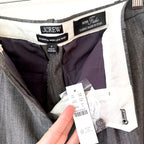 J.Crew Essential Wide-Leg Pant in Grey Italian Studio Wool Blend | 0