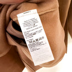 J.Crew Scarf Coat in Dark Camel Drapey Wool Blend | XS