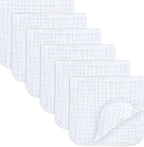 Comfy Cubs White Muslin Burp Cloth Bundle x6