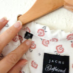 Jachs New York Girlfriend Floral Rayon Short Sleeve Button Up Blouse | XS