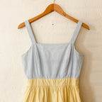 English Factory Pastel Colorblock Tiered Maxi Dress | S