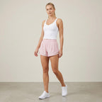 Lululemon Hotty Hot High-Rise Lined 4" Running Shorts in Soft Pink | 2
