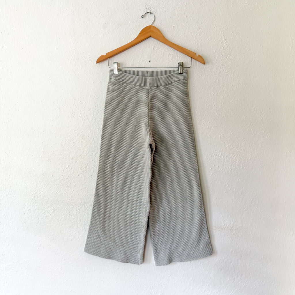 Free People Beach Sage Open Weave Cropped Wide Leg Pants | XS