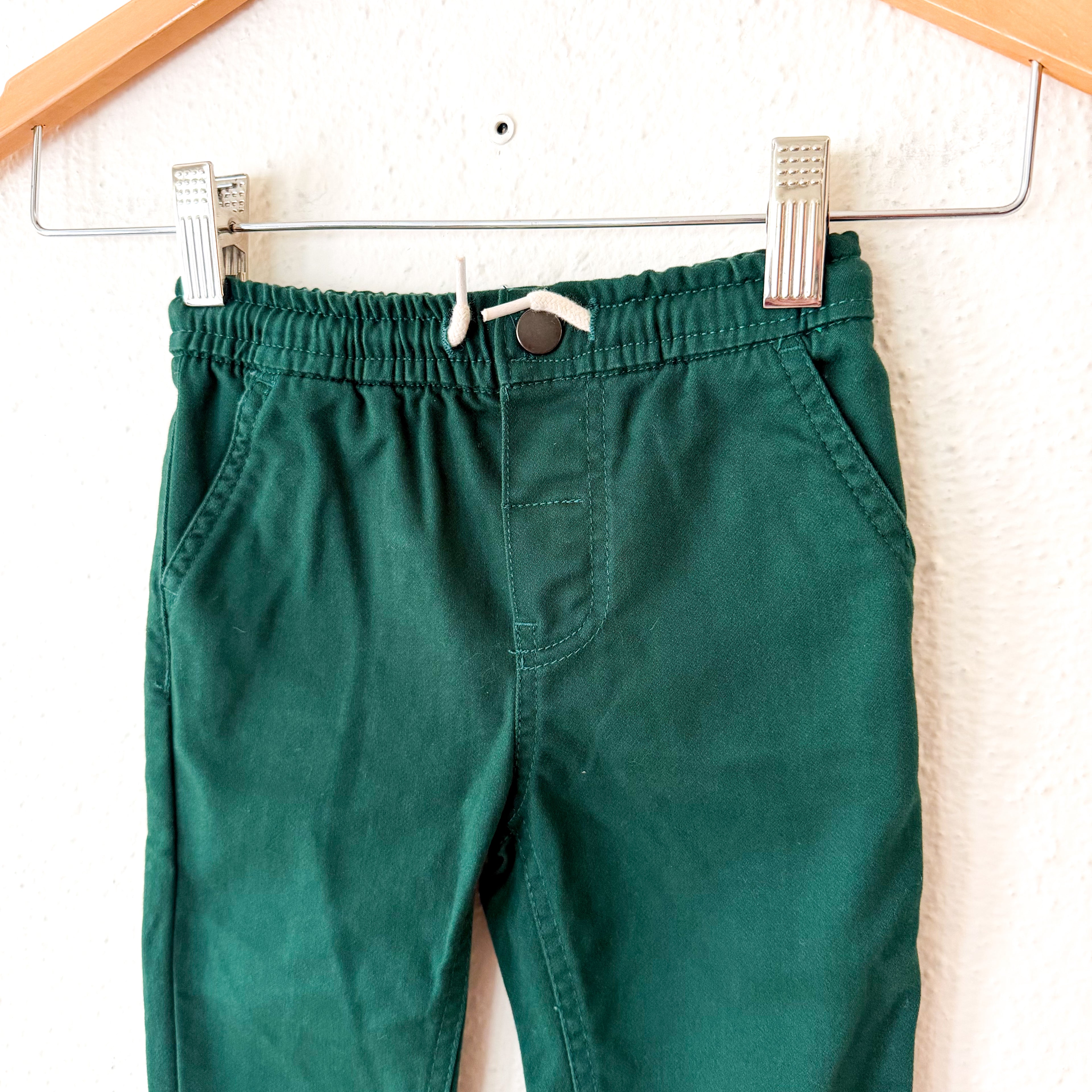 Adventurewear 360 Boys Emerald Green Drawstring Chino Pants | 2T