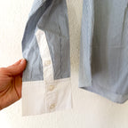 & Other Stories Paris Atelier Button Up Long Sleeve Shirt in Blue Pinstripe | 0