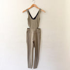 Free People Movement Back It Up Onesie Jumpsuit in Sage Beige | XS