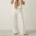Bumpsuit The High Rise Cloud Pants in Ivory | XS