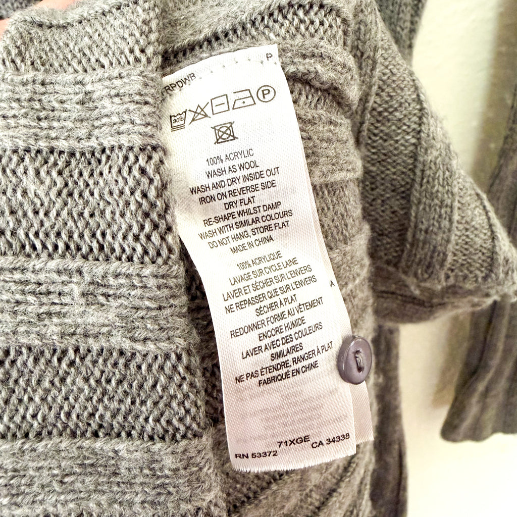 French Connection Babysoft Fit and Flare Ribbed Sweater Dress in Dark Grey | XS