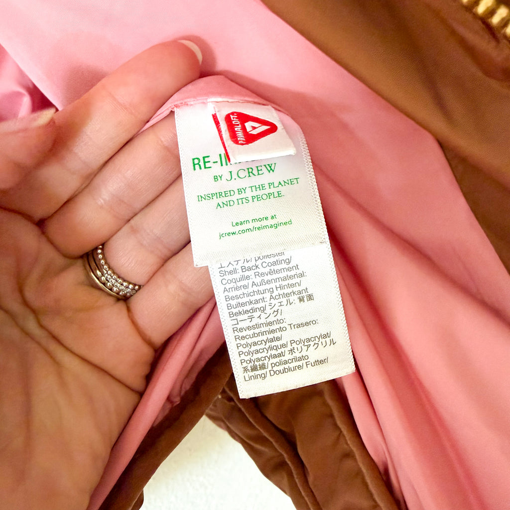 J.Crew Petite Rust Signature Quilted Primaloft Puffer Jacket | SP