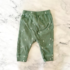 Cloud Island Green Pine Trees Thermal Long Sleeve Bodysuit + Pants Matching Set | 6-9m