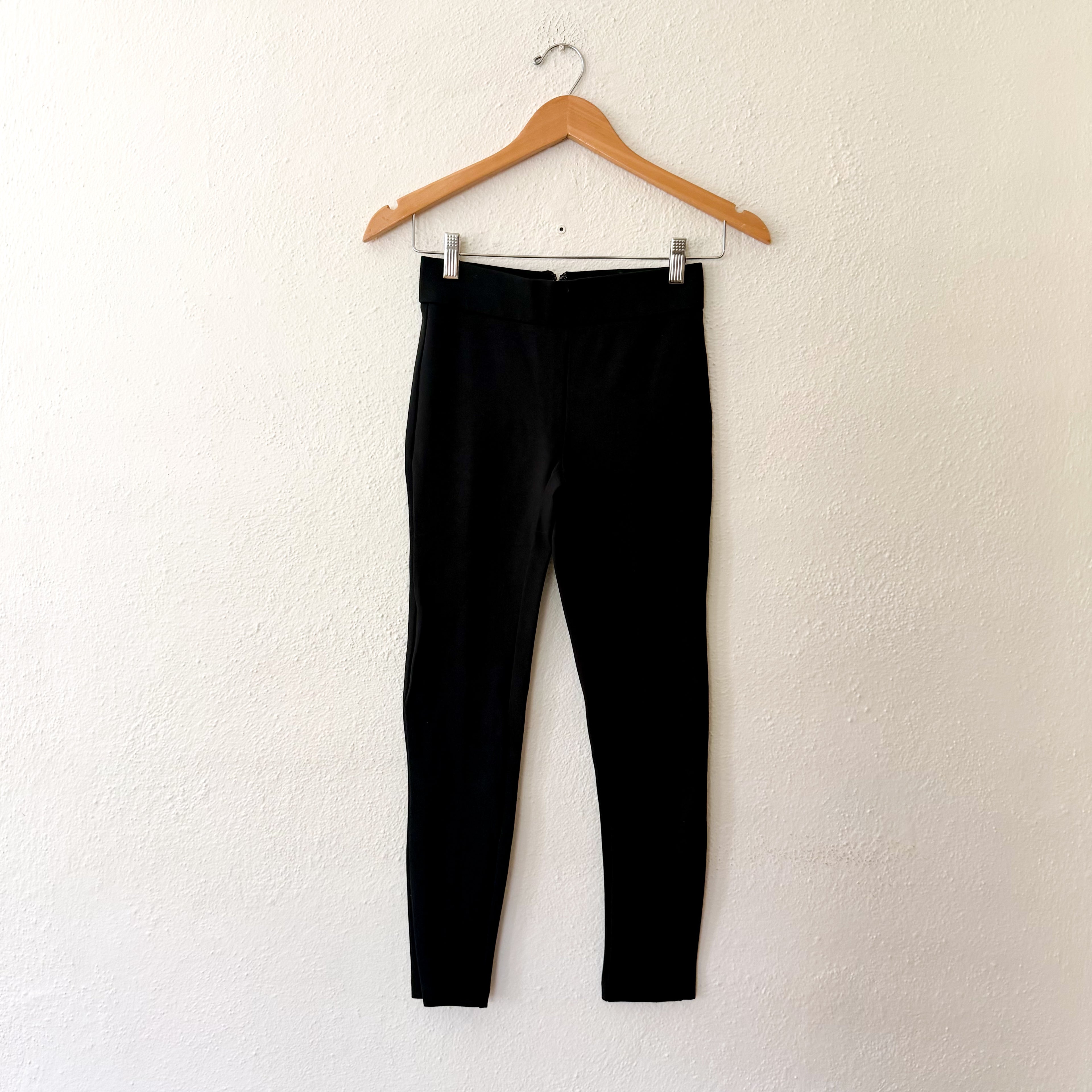 J.Crew Petite "Any Day" Skinny Pixie Pant in Black Stretch Ponte | XSP