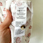 Jachs New York Girlfriend Floral Rayon Short Sleeve Button Up Blouse | XS