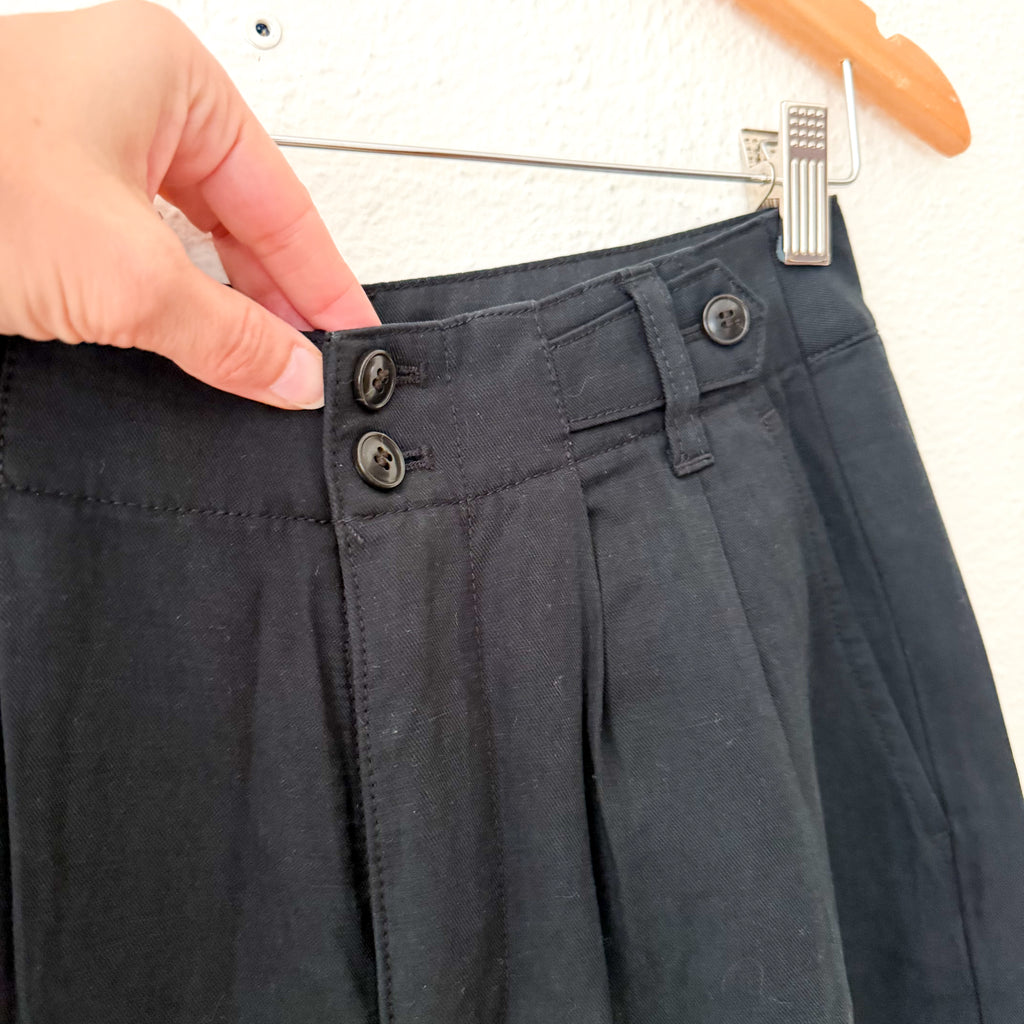 Madewell The Petite Harlow Wide-Leg Pant in Deep Indigo Navy | 0P