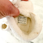 UGG Bixbee Cream Fuzzy Baby Booties Crib Shoes | 2-3c
