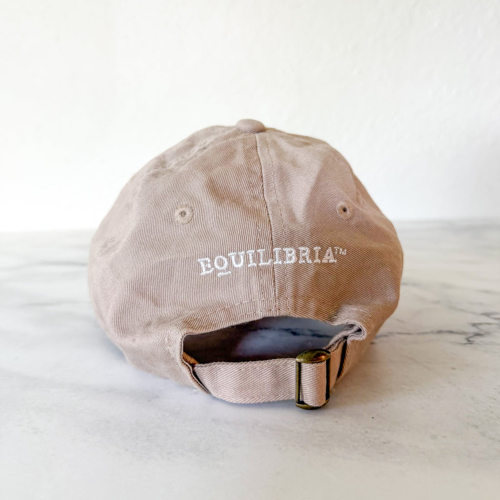 Chill AF Equilibria Embroidered Cotton Baseball Cap | Khaki