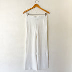 Free Assembly Creamy White Cozy Yarn Cable Knit Wide Leg Sweater Pants | S