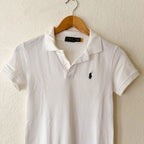 Polo Ralph Lauren White Cotton Mesh Pique Polo Mini Dress | XXS