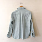Beaufort & Blake Moreland Flannel Button Down Shirt in Aqua | XS
