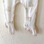 Cloud Island Cream Snails Long Sleeve 2-Way Zipper Footed Sleeper | 0-3m