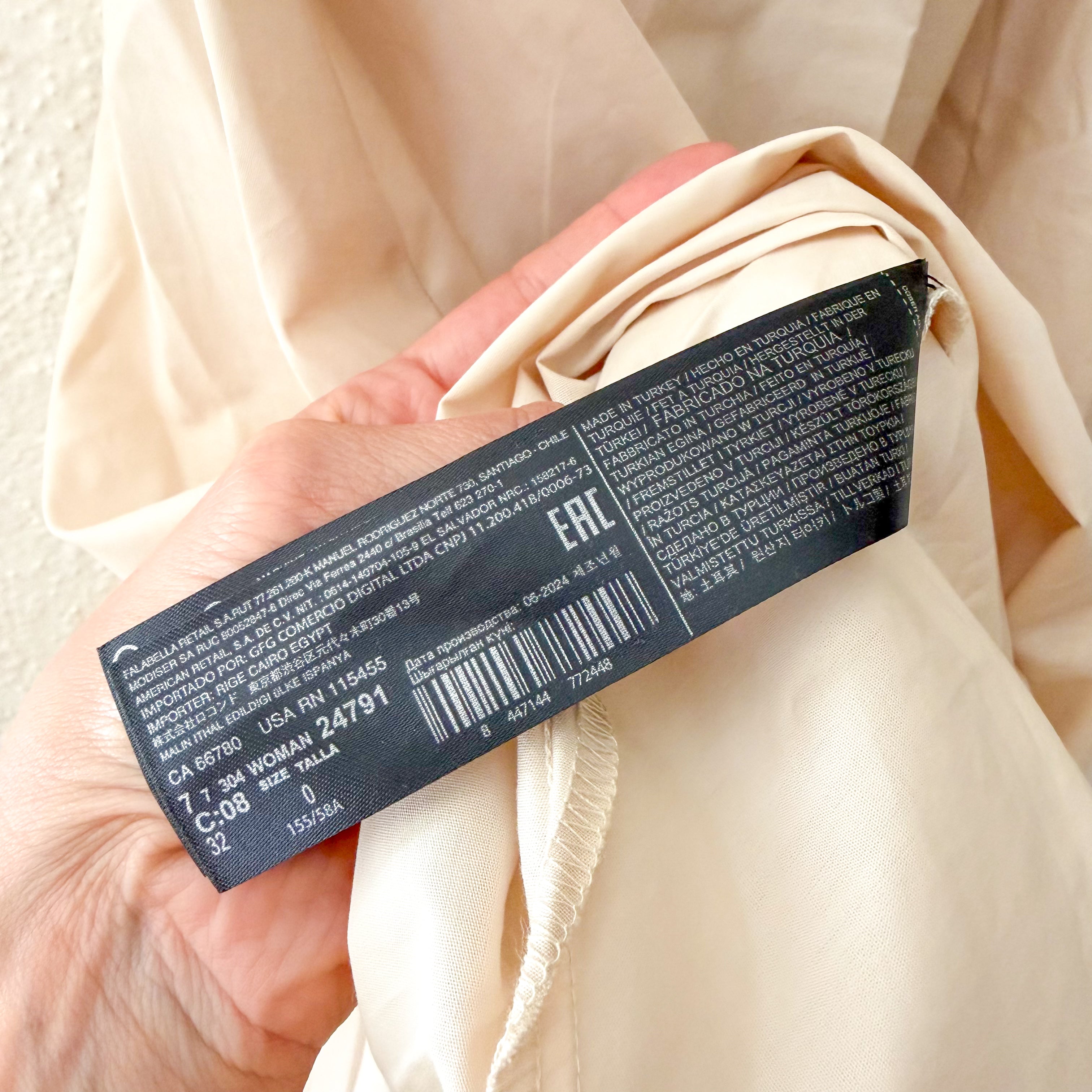 Mango MNG Paula Cotton Poplin Pleated Midi Skirt in Light Beige | 0