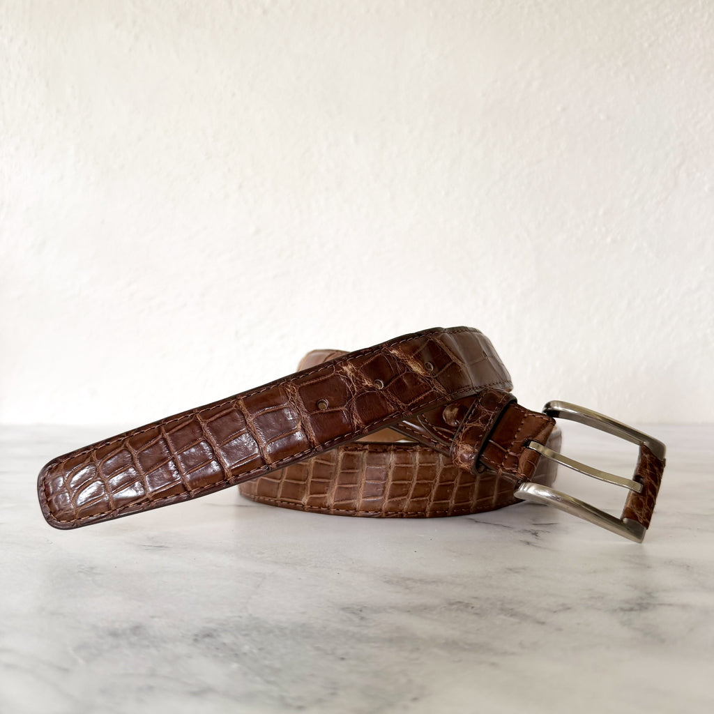 Karoo Classics Tan Genuine Nile Crocodile Belt | 44