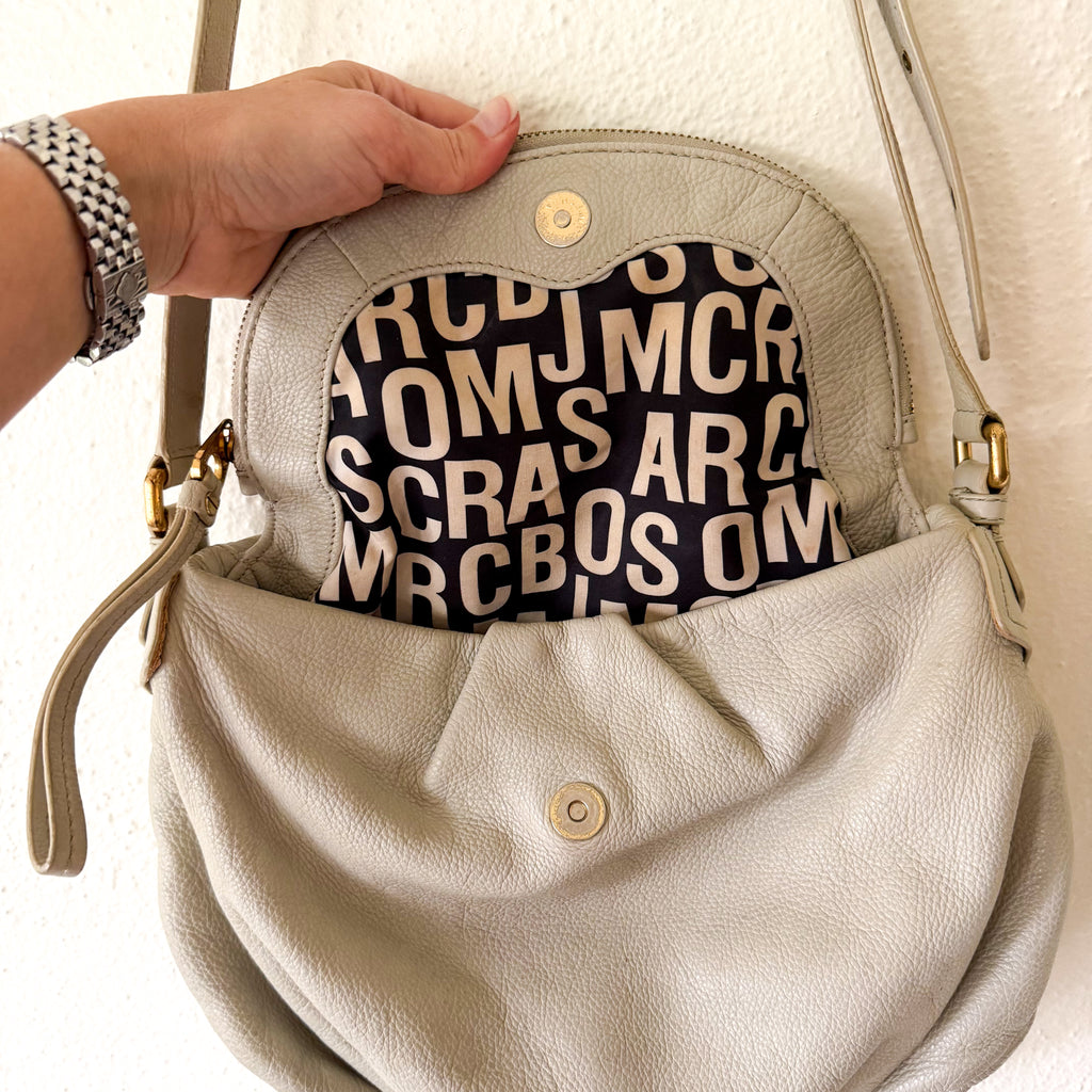 Marc by Marc Jacobs Classic Q Natasha Leather Crossbody Bag in Sage Green