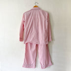 J.Crew Classic Cotton Long Sleeve Sleep Set in Light Pink Blooming Peony Eoe | XXS