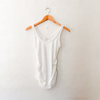 Old Navy Maternity First Layer Scoop-Neck Ribbed Tank Top in Calla Lily White | XS