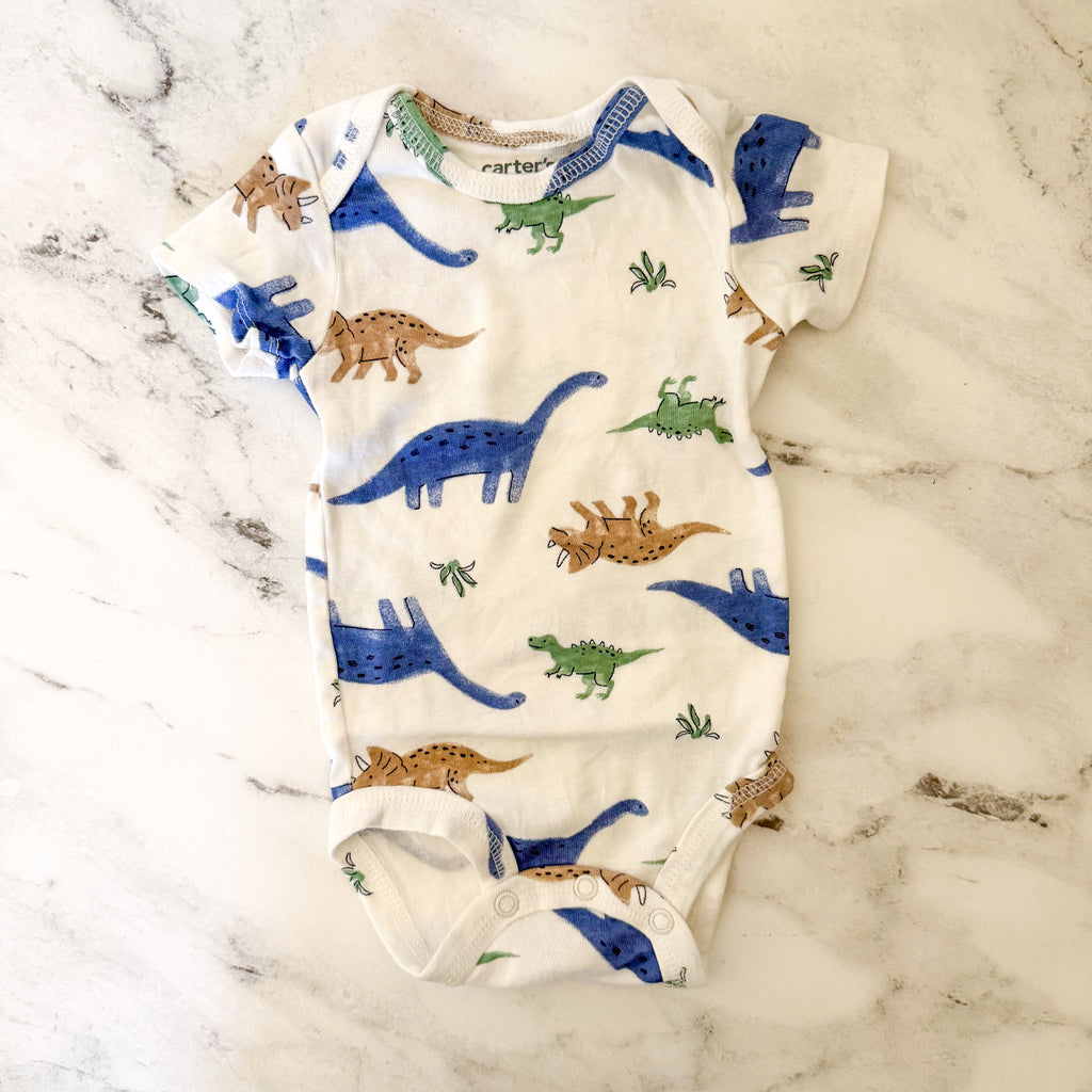Carter's Dinosaur Short Sleeve Bodysuit Bundle | 0-3m