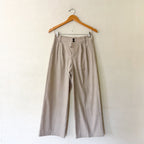 Madewell The Petite Brushed Twill Harlow Wide-Leg Trouser in Dark Oat Mélange | 0P
