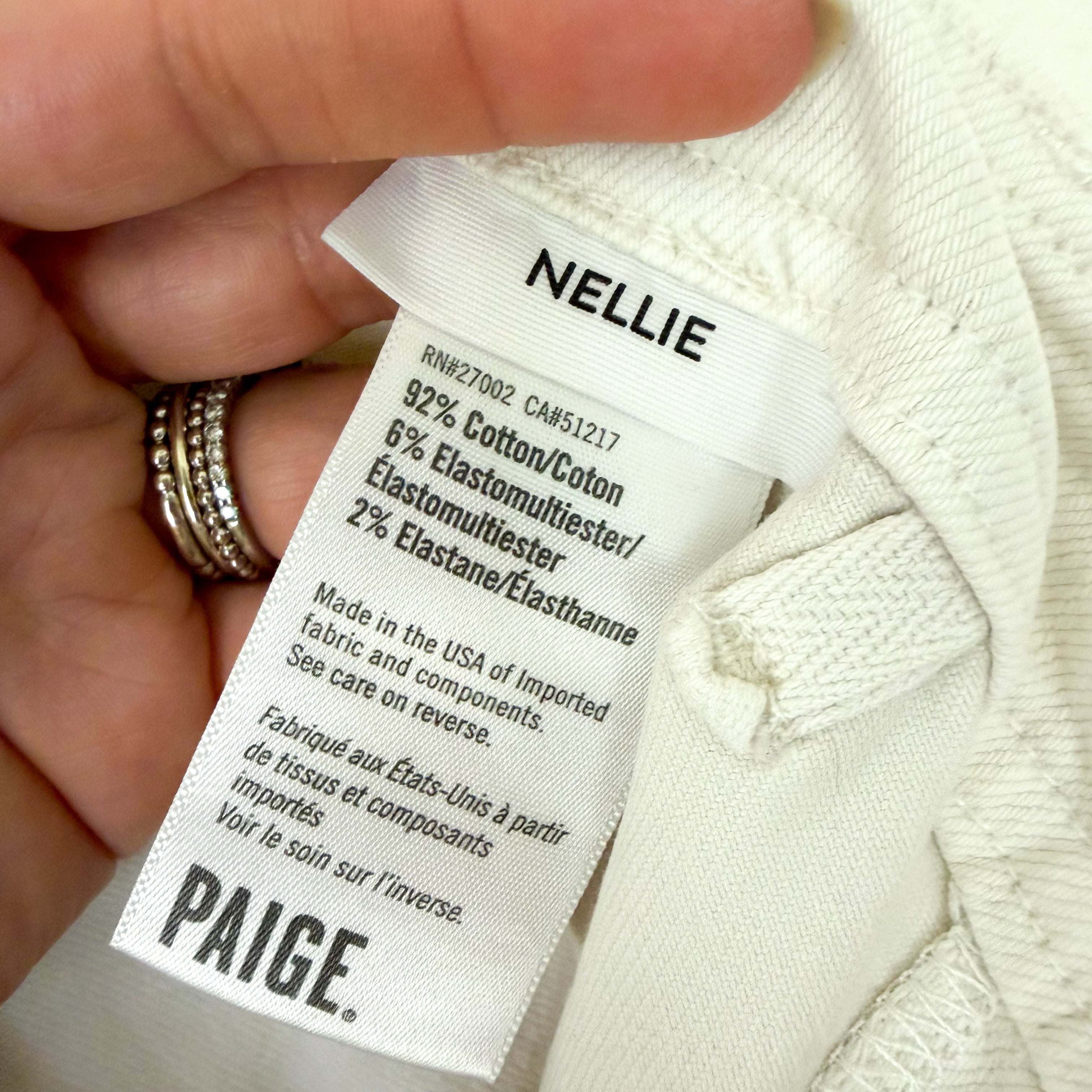 PAIGE Nellie High Rise Cropped Wide Leg Jeans in Crisp White | 23/00