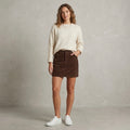 Time & Tru Brown Corduroy Mini Skirt | 2
