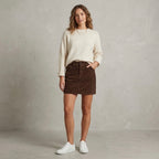 Time & Tru Brown Corduroy Mini Skirt | 2